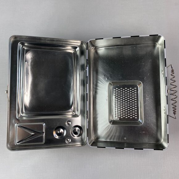 *RARE* Vintage WIZARD OF OZ "RUBY SLIPPERS" Television Tin LUNCH BOX! Vandor TV - Picture 11 of 14